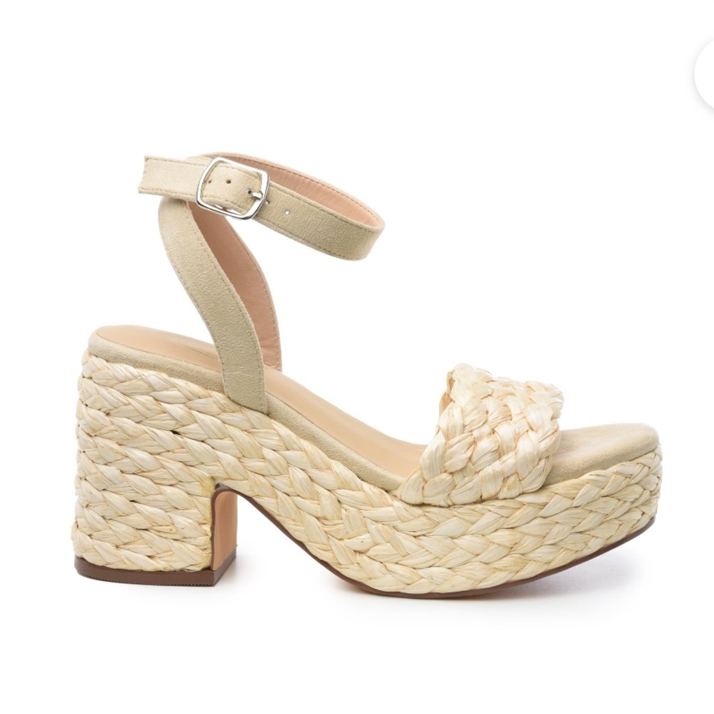 Walmart The Scoop Raffia Platform Sandals SIZE 9 - NEVER WORN NWT